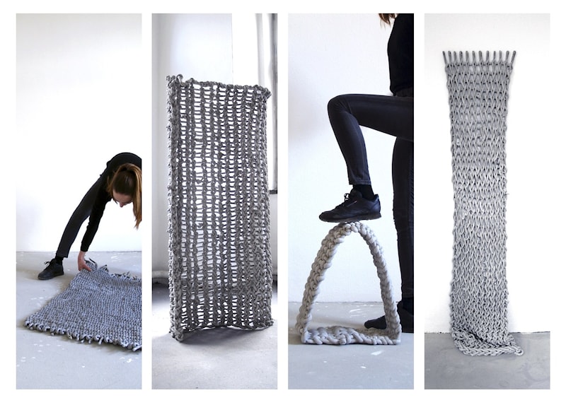 Anne-Kathrin Kühner: текстильный бетон
