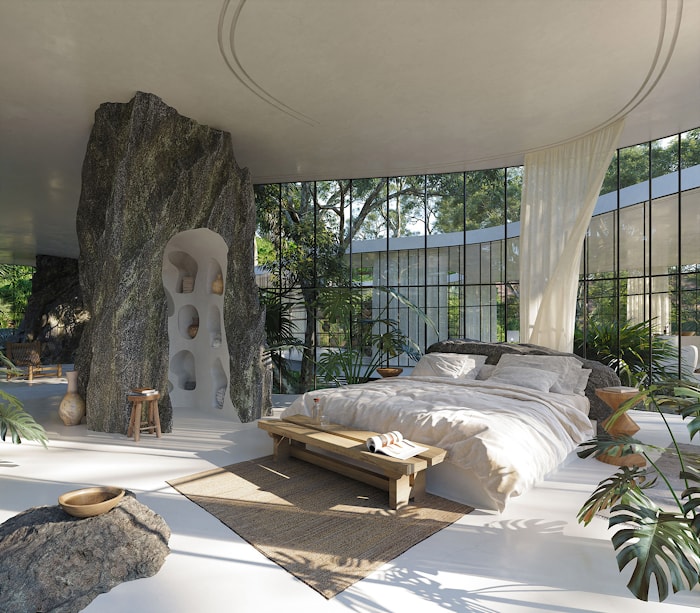 Таким мог бы быть дом в джунглях у Сан-Пауло, но его нет (Charlotte Taylor, Nicholas Préaud)